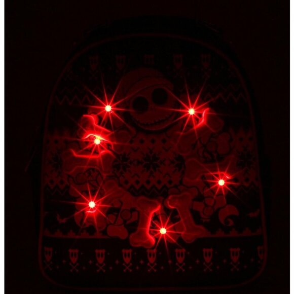 Disney The Nightmare Before Christmas Sweater Mini Backpack- Glow in the dark - Picture 2 of 5